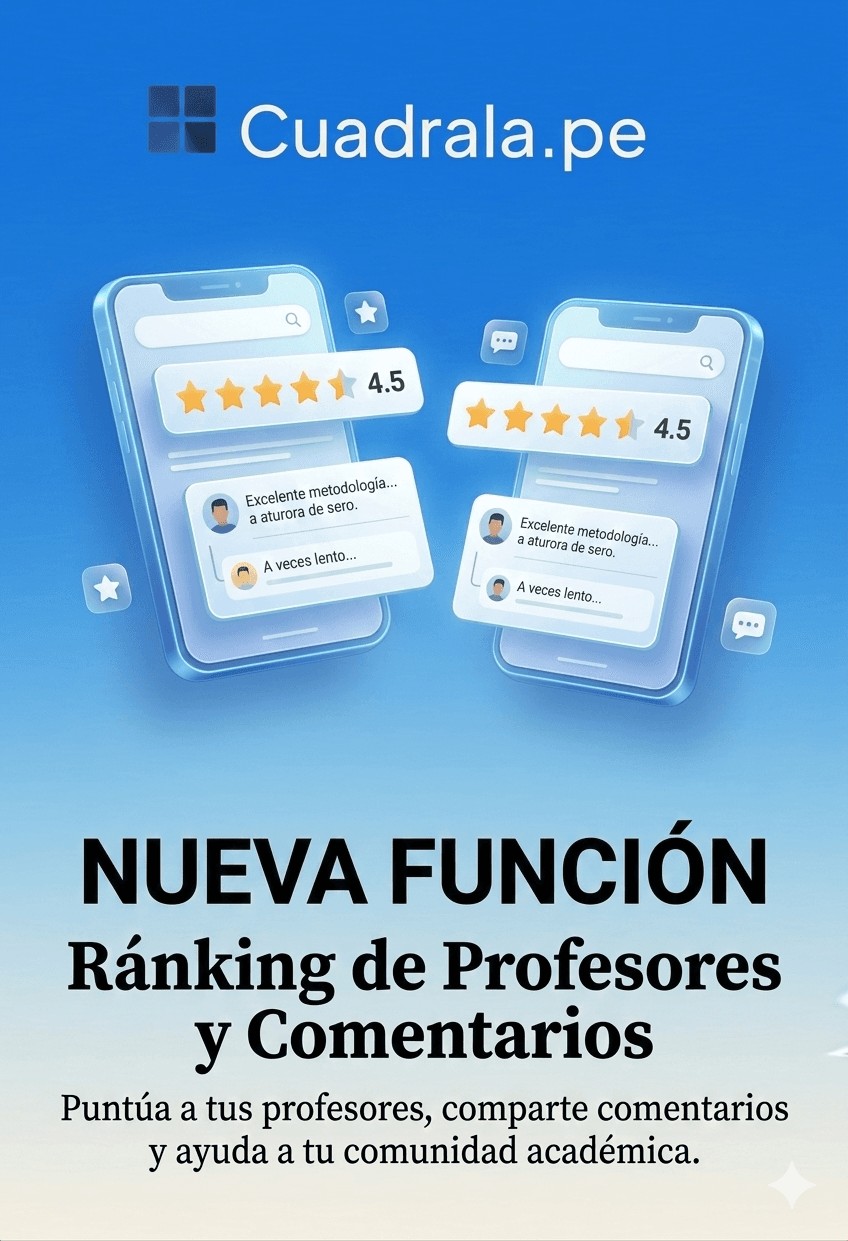 Evalúa a tus profesores